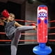 thumbnail image 1 of Pilar hinchable de boxeo para niños - Saco de boxeo de 47,2" de altura con base de agua y equipo de entrenamiento de PVC para coordinación mano-ojo y alivio del estrés, 1 of 9