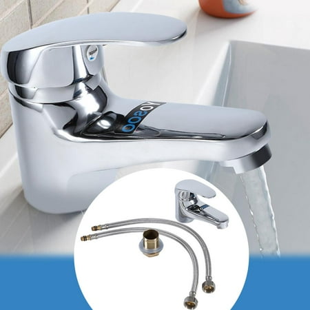 HURRISE Bathroom Basin Sink Mono Mixer Tap Chrome Single Lever Taps Faucet Free