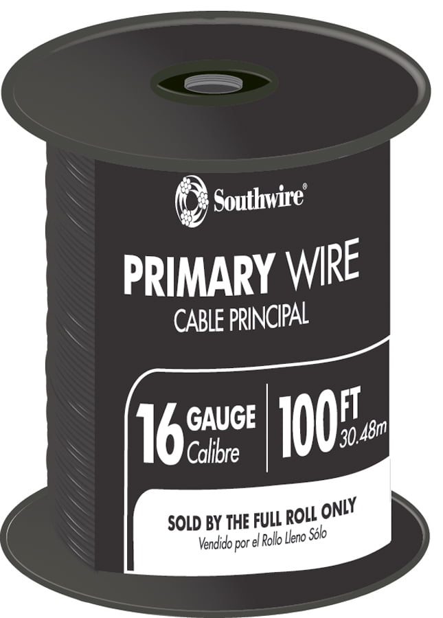 100-Feet 16-Gauge Bulk Spool Southwire 55667923 Primary Wire White