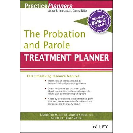 PracticePlanners: The Probation and Parole Treatment Planner, with Dsm 5 Updates (Paperback)