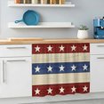 thumbnail image 6 of 4th of July Sink Skirt 11"Wx13"L,Dustproof Under Sink Curtain with Self Adhesive Tape,Blue Red Star Striped Independence Day Cabinet Curtain Cover for Bathroom Vanity,RV,Kitchen Cabinet Storage Shelf, 6 of 9