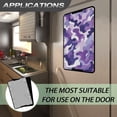 thumbnail image 6 of FUIALDOLG RV Entry Door Window Shade Sunshade Hook and Loop Fastener Camper Privacy Entrance Sun Blackout Fabric 17.3" x 26" (Purple Camo), 6 of 7