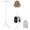 Grey, variant on Austok Aluminum Alloy Clothes Steamer Hanger Height Adjustable Ironing Rack 360° Rotatable Clothes Steamer Stand Foldable for Home