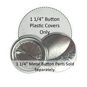 Badge-a-Minit 1 1/4" Clear Plastic Button Covers - 100 count 1 1/4" plastic covers for button crafts