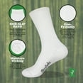 thumbnail image 3 of BambooMN Men's Extra Large Rayon from Bamboo Fiber Moisture Wicking Luxury Antibacterial Casual Dress Mid-Calf Socks - Assortment 89 - 4prs, Size 10-14, 3 of 5