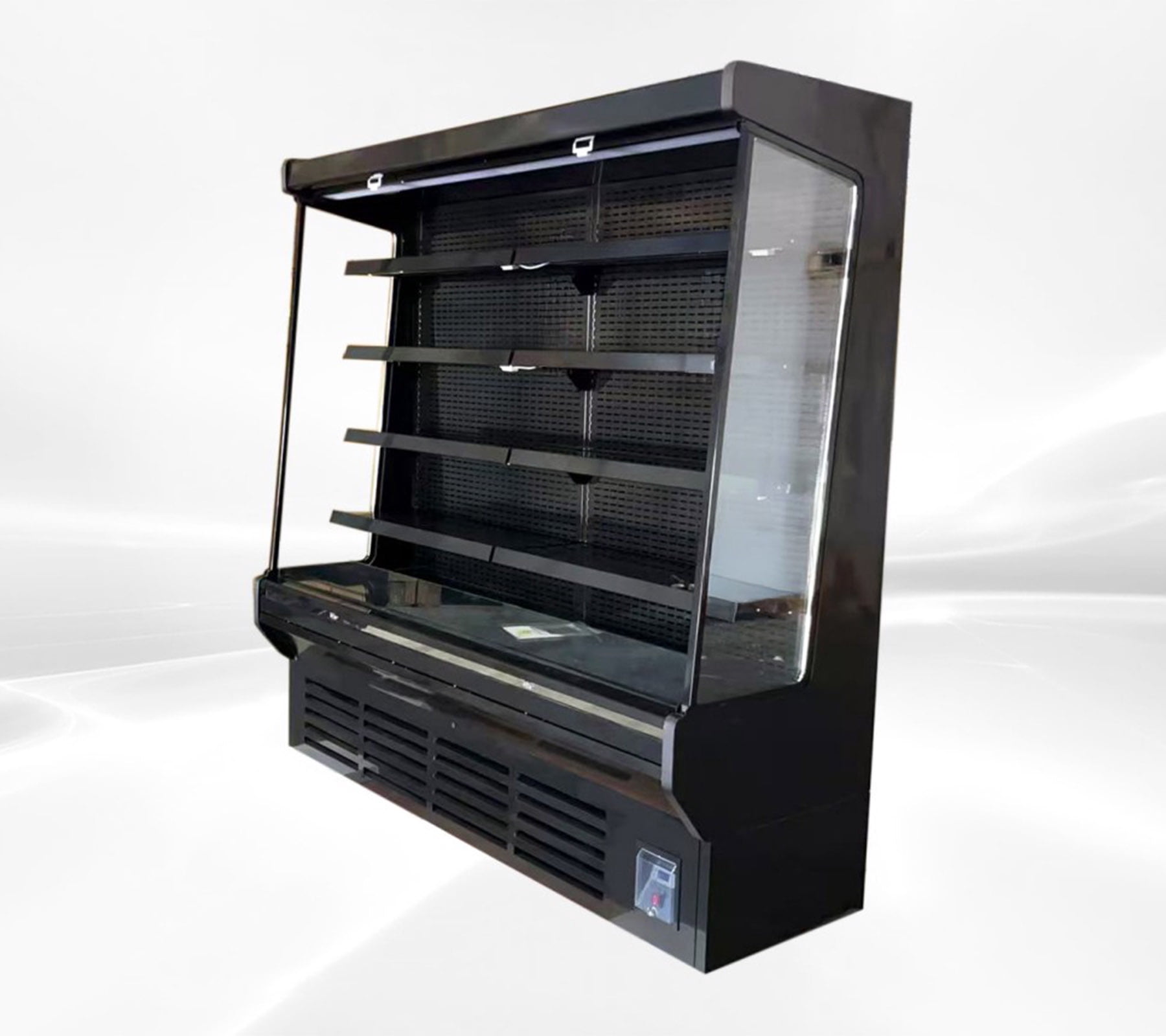 76" 24 cu. ft Open Air Display Case Refrigerator, Commercial Grab & Go Refrigerated Merchandiser 220V