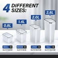 thumbnail image 3 of Stelive 14‑Piece Clear Food Storage Container Set, BPA‑Free Airtight Pantry Organizer for Cereal, Dry Food and Snacks with Labels and Marker, 3 of 14