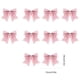 thumbnail image 3 of Lazos navideños decorativos (paquete de 10) | Lazos de cinta de plástico con nudo de criatura para festivales | Colores lisos: blanco, rojo, rosa y plateado | Envoltura de regalos, decoración para, 3 of 6