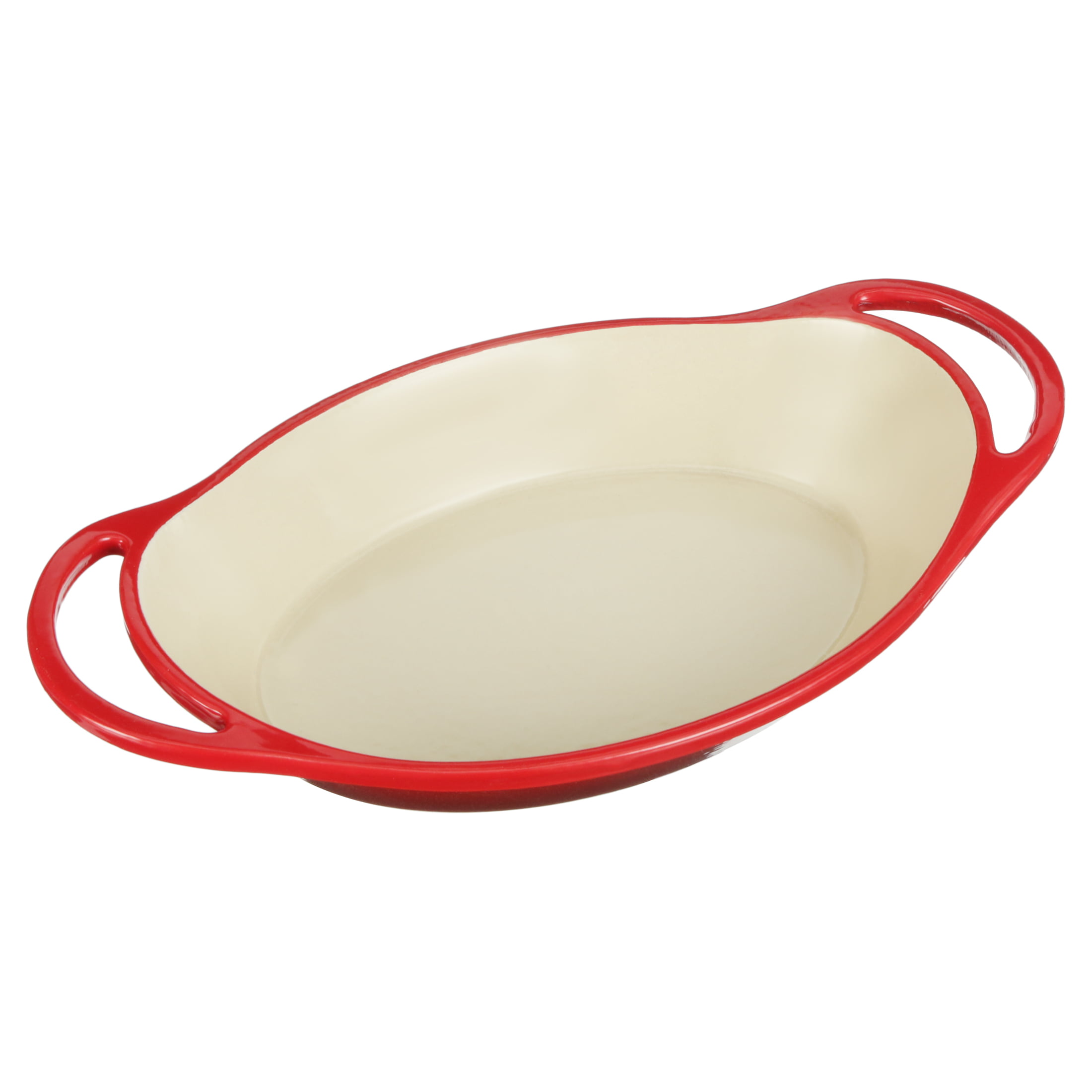 cast iron casserole oval red 35 cm large –