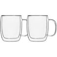 thumbnail image 1 of Pemberly Row Cappuccino Glass Double Wall Mug 4 PC 250ML Barista, 1 of 2