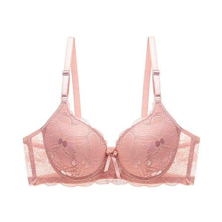 Oplxuo Women s Push Up Lace Bra Sexy Sheer Balconette Underwire Unlined Everyday Bras Comfort Padded Lift Up Bralette