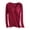 Wine, variant on Brilliant Sleep Shirts for Women Plus Women's Color Household Clothes with Chest Pads T-shirt Long Sleeved Pajama Comfortable Base for External Wear Round Neck Clearance Clothes under $5.00
