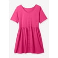 thumbnail image 4 of Woman Within Plus Size Short-Sleeve Empire Waist Tunic, 4 of 6