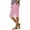 Pink, variant on Jxximdong Pants for Women Womens Casual Loose Elastic Waist Cotton Trouser Cropped Wide Leg Pants Pink L Trousers