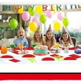 thumbnail image 5 of Cartoon Birthday Party Supplies Includes 20 Plates and 20 Napkins and Tablecloth71 '' x 42 '' Video Games Themed Party Tableware, 5 of 6