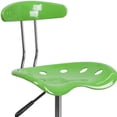 thumbnail image 3 of Vibrant Spicy Lime and Chrome Swivel Task Chair with Tractor Seat, 3 of 9