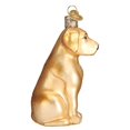 thumbnail image 3 of Adorno navideño de cristal con forma de labrador amarillo del Viejo Mundo, 10 x 4 x 5 cm, 3 of 6