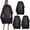 Black-3 Pack, variant on Glamorous Light Blonde Curly Updo Wig with Bangs - 2-in-1 Messy Bun Drawstring Ponytail Extension for Women Party, Club & Holiday Social Events