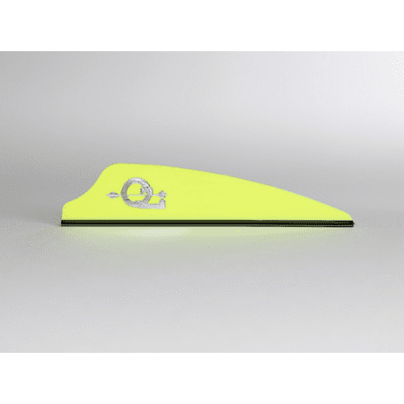 Q2i Fusion X-II 2.1 Target Archery Vanes-Fletching with Tri-Fusion Tech Yellow (100 Pk)