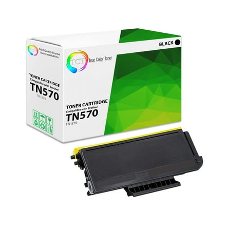 TCT TN570 Toner Cartridge - Premium Compatible Replacement for Brother TN-570 TN570 Black High Yield
