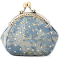 thumbnail image 1 of Coin Purse Coin Bag Star Pouch Kiss-Lock Change Purse Small Wallets Coin Pouch for Women (Blue), 1 of 4