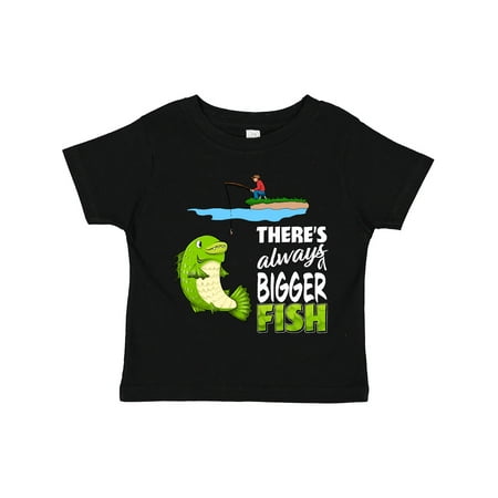 

Inktastic Theres Always a Bigger Fish Gift Toddler Boy or Toddler Girl T-Shirt