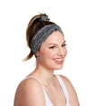 thumbnail image 2 of BelleSPORT Twist Headwrap - Black  Grey Spacedye, 2 of 2