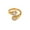 Gold, variant on Women's Stainless Steel Drop Cubic Zirconia Ring Simple Opening Wedding Promise Jewelry Silver