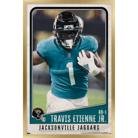 NFL Jacksonville Jaguars – Travis Etienne Jr. 22 Wall Poster 22.375 x 34 Framed