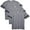 GRAN Heather/VN SMOKE, variant on Aquaguard Men's Fine Jersey Football Tee - 3 Pack