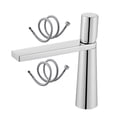 thumbnail image 3 of Grifo de baño Grifo para recipiente de lavabo Grifo de agua con núcleo de cerámica moderno Control de frío y calor de una sola manija para fregadero d chapado corto, 3 of 8