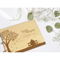 thumbnail image 6 of Darling Souvenir Personalized Engraved Laser Cut Wedding Guest Book Wooden Cover Sign-in Book Registry Guestbook Scrapbook-4B, 6 of 7