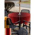 thumbnail image 5 of Outdoor Tablecloths with Umbrella Hole & Zipper, Dark Red Yellow Ombre 54x54 Inch Square Tablecloths, Farmhouse Modern Gradient Art Waterproof Table Cloth, Patio/Pool/Picnic Table Covers, 5 of 8