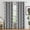 Grey, variant on Moroccan Printed Room Darkening Blackout Grommet Curtains for Living Room Bedroom, 42 by 84 Inch, Off White/Royal Blue (2 Panels)