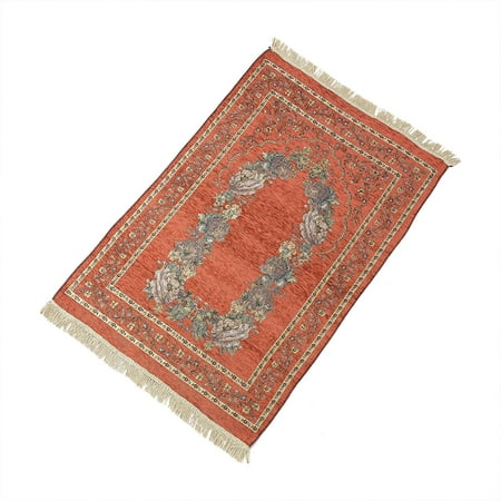 

Furenl Carpet Washable Bath Mat Muslim Worship Blanket Cotton Yarn Islamic Worship Cotton Blanket 70*110Cm 1*Carpet