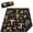 Black-1-5' x 6'8" (Rectangular), variant on Extra Large Picnic Blankets Waterproof Foldable (60 "x 80") Beach Blanket Sandproof 3-layer Thicking Mat Outdoor Packable Camping