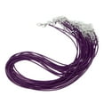 thumbnail image 1 of 20pcs 20 "collar de material cuero de Cera Que Rebordea El Cordón de de Cierre de Langosta - Púrpura Fernando Collar de cadena de cordón de cera, 1 of 7
