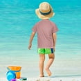 thumbnail image 4 of FORMRS Boys Rash Guard Short Sleeves Swim Shirt Quick Dry UPF 50+ Sun Protection, Sizes 3-12T, Blue Sea Boat, 4 of 6