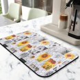 thumbnail image 2 of 2 Pack Washable Rubber Sunflower Cute Floral Dish Drying Mats for Kitchen Counter Home Large Coffee Bar Pad Accessories and Decor for Utensils Stemware (2pcs 18''x24''+19.5''x12''), 2 of 5