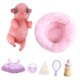 thumbnail image 3 of Juguete de cerdo realista,Juego de juguetes de cerdo de silicona realista para regalo,Juego de juguetes Mini Pig para niño y niña,duradero,Cerdito suave y tierno con colchoneta para, 3 of 9