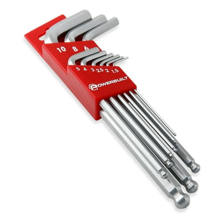 

Powerbuilt 9 Piece Metric Long Arm Hex Key Wrench Set - 640082