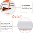 thumbnail image 2 of FRAMICS Orange Geometric Shower Curtain Sets with Rugs, 16 Pc Modern Abstract Bathroom Sets, Waterproof Fabric Bathroom Curtain Decor with Hooks, 2 of 9