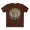 Dark Chocolate, variant on Tiger Graphic Unisex 100 Cotton Tee With Unique Animal Golden Medallion Art Design 51