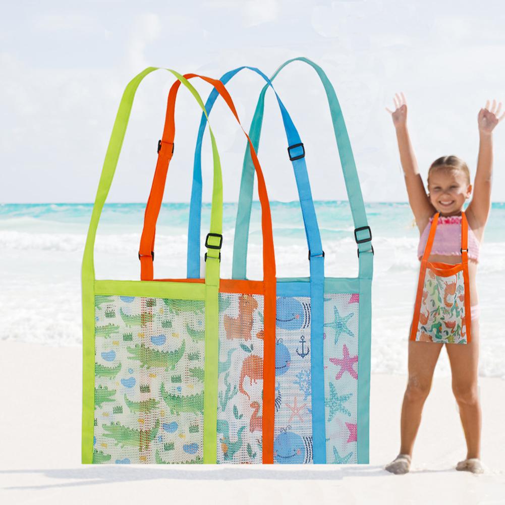 Packism - Bolsa De Playa De Malla De Gran Tamaño, 8 Bolsillos, Para Juguetes De