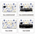 thumbnail image 4 of Rectangle PVC Plastic Waterproof Card Stickers Self-adhesion Card Skin for Bank Card Decor April Daisy 186x137mm, 4 of 6