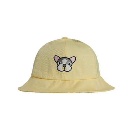 

Baby Sun Hat Wild Casual Double-Sided Two-Color Fisherman Cap Visor Hats Yellow