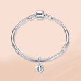 thumbnail image 2 of ROSIANNA 925 Sterling Silver Charm for Bracelets Baby Footprints Dangle Charms Women Bracelet Charm, 2 of 7