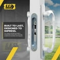 thumbnail image 5 of 8.5" Legacy Sliding Patio Glass Door Offset Handle Set - Sash Controls 2265 WITH Mortise Lock 45° for Replacement Fits 3-15/16” Screw Hole Spacing and 1-1/4" to 2-1/4" Door Thickness, 5 of 7