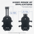 thumbnail image 2 of Motorcycle Phone Mount with Vibration Dampener, 1-Hand Operation Motorcycle Bike Scooter ATV Handlebar Holder, 2 of 9