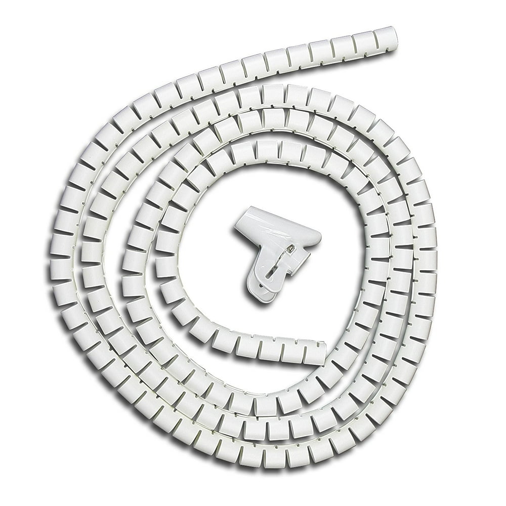 Evriholder Cable Zipper Cord Organizer Kit, White, Medium